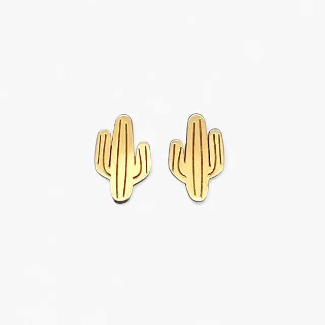 Topos oro 18k en forma de cactus